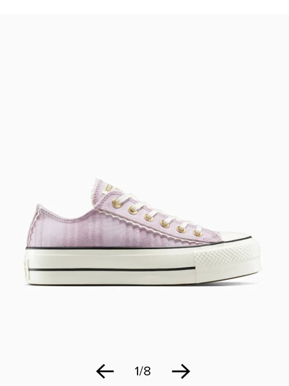 Converse Chuck Taylor All Star Lift School Daze Platform Sneakers – Lilac/Purple - Picture 7 of 11